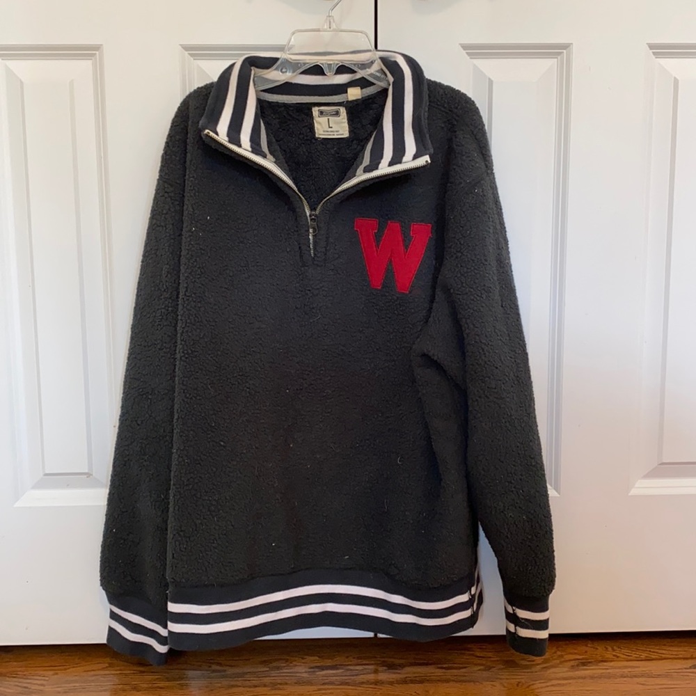 Tailgate fleece quarter zip Wisconsin